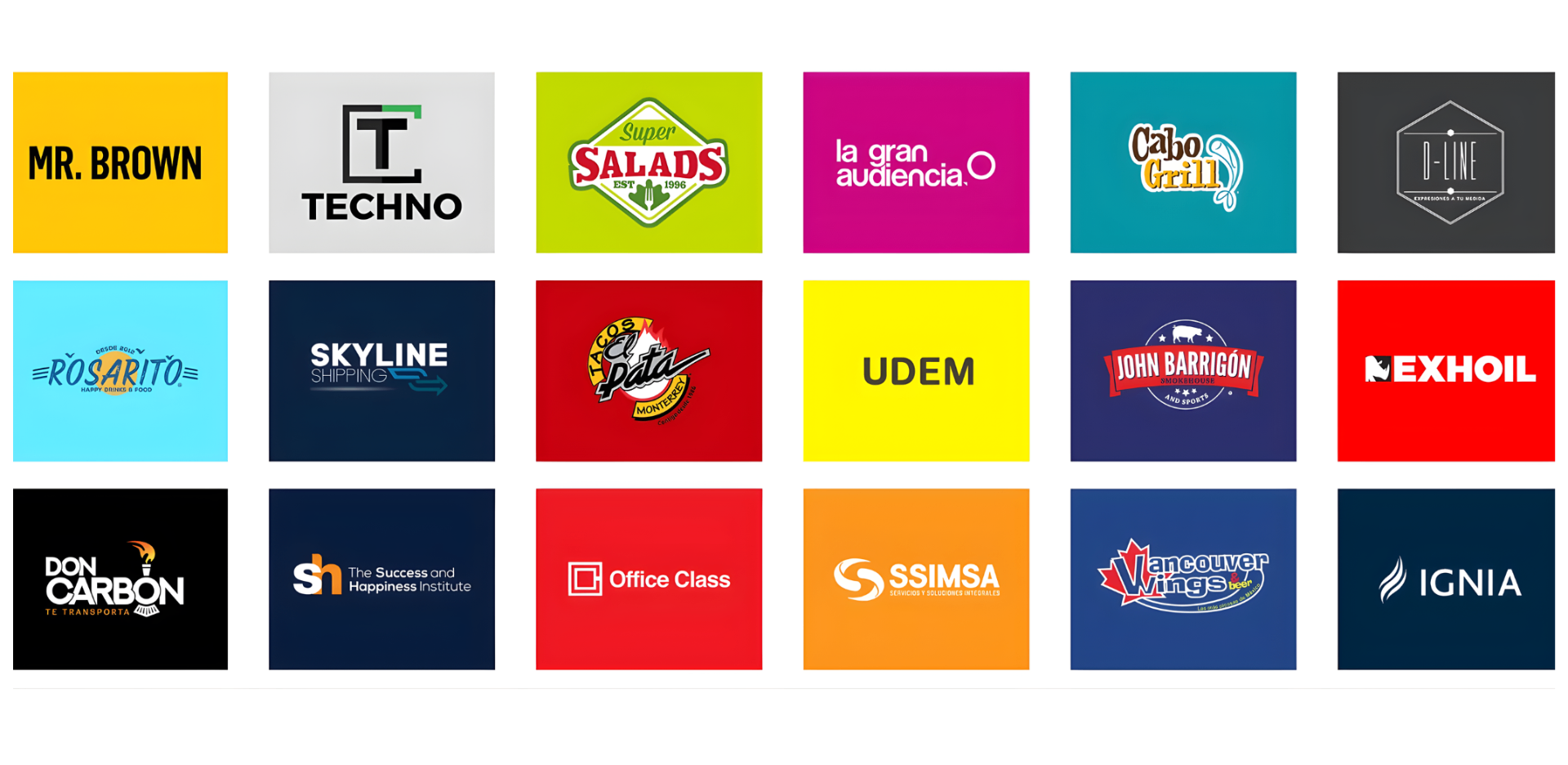 Logos de clientes